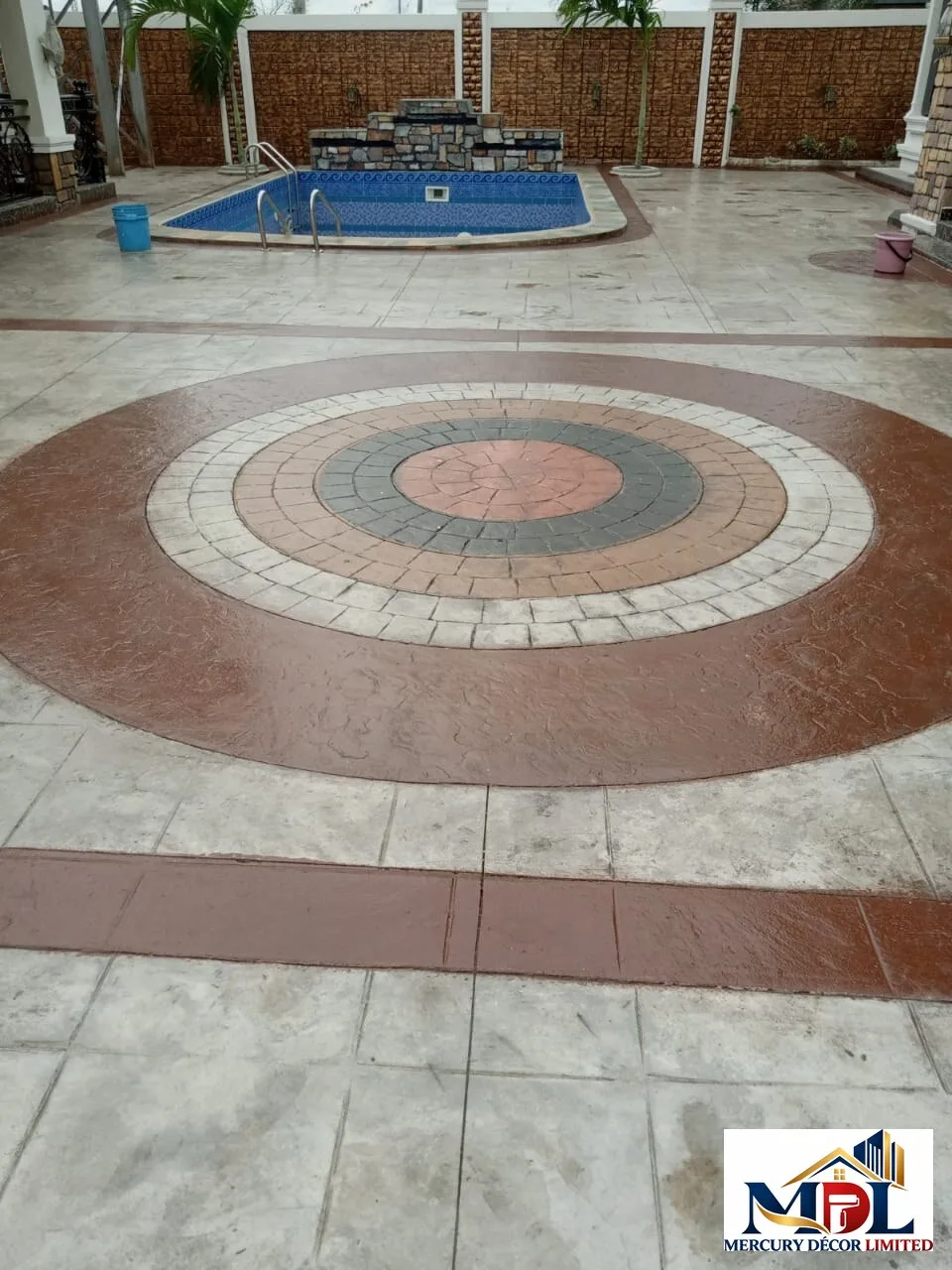Explore handrails, decorative steelwork, balustrades and stamped concrete paving in Mercury Décor Limited's visual catalog.