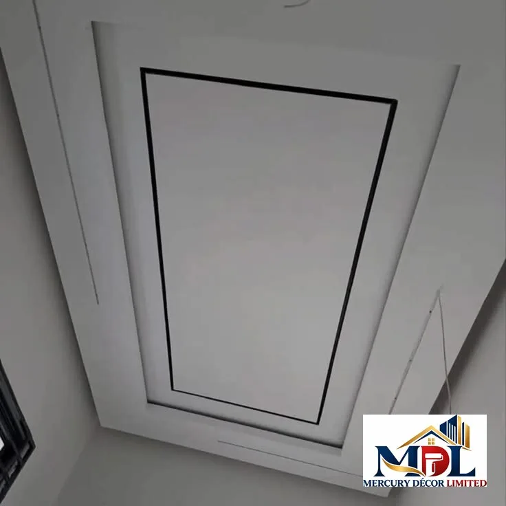 Browse decorative ceiling designs, recessed lighting, POP and plasterboard finishing references from Mercury Décor Limited.